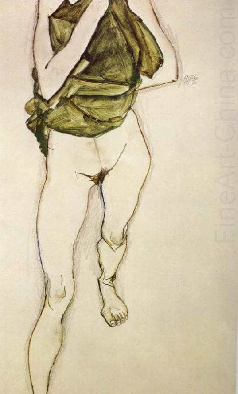 Woman in Green Blouse, Egon Schiele